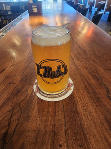 T.Dub's Pizzeria & Pub Beer Can Glass